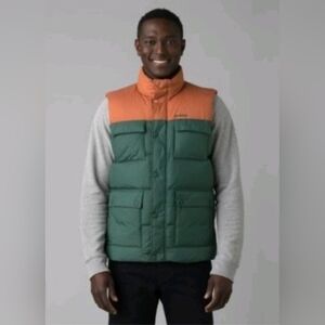 Prana Men's Two-Tone Puffer Vest Sz Xl